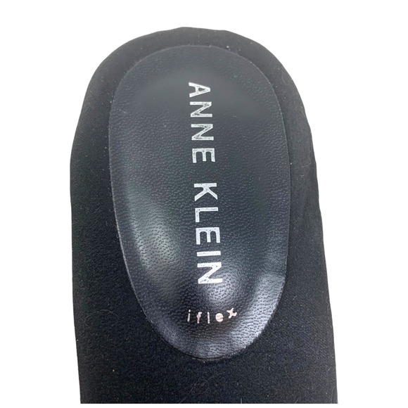 Anne Klein Nicoletta iFLex Sz 9.5 Black Block Heel Strappy Slide Sandals - Picture 5 of 8